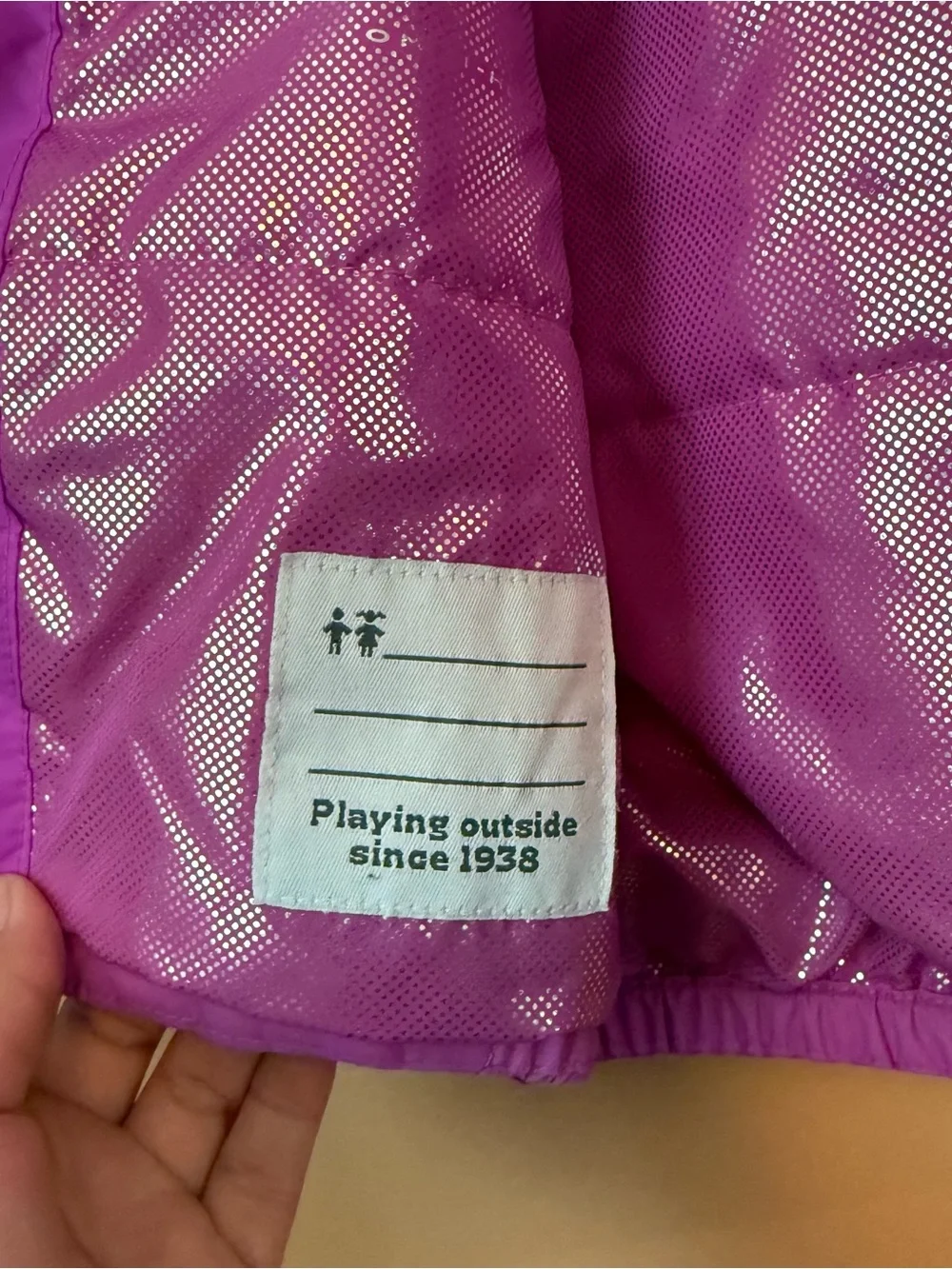 Columbia Toddler Girls 18-24M Purple Omni-Heat Hooded Insulated Jacket